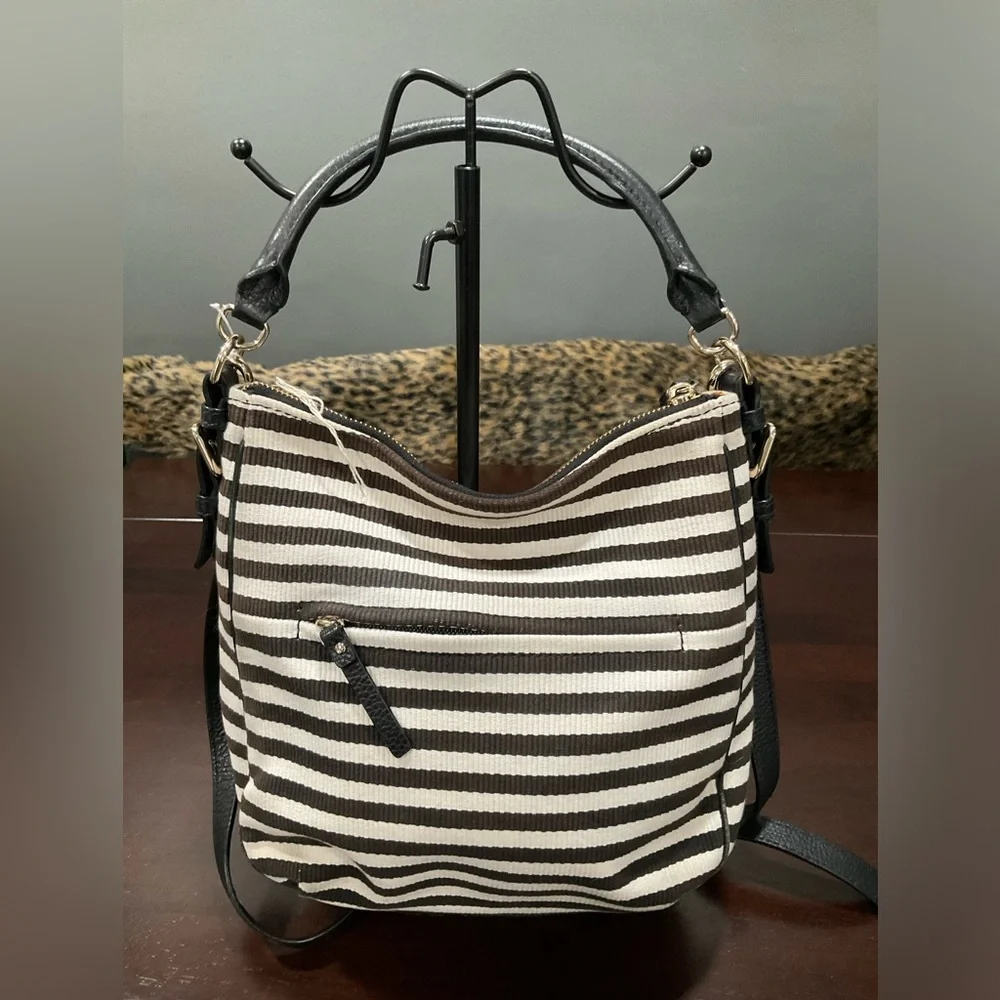 KATE‎ SPADE COBBLE HILL STRIPE SHOULDER BAG